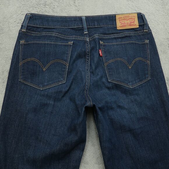 Levi's 712 Jeans Women's Size 29 Blue Mid-Rise Slim Straight Denim 31" Inseam - Picture 14 of 16
